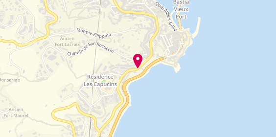Plan de Pompes Funèbres Corses MORGANTI, 6 Rue César Vezzani, 20200 Bastia
