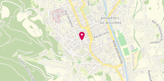 Plan de Pompes funèbres PFG BAGNÈRES-DE-BIGORRE, 3 Rue Justin Daléas, 65200 Bagnères-de-Bigorre