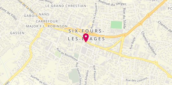 Plan de Roc-Eclerc-Pompes Funebres Louis Ph, 79 Rue République, 83140 Six-Fours-les-Plages
