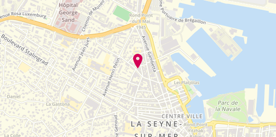 Plan de Pompes Funèbres et Marbrerie Michel, avenue Dr Mazen, 83500 La Seyne-sur-Mer