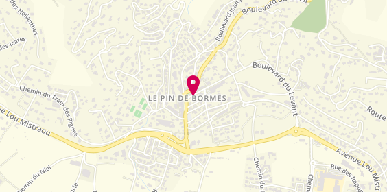 Plan de Pompes funèbres Féménia-Maison Comba, 28 Boulevard du Levant, 83230 Bormes-les-Mimosas