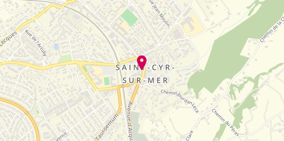 Plan de Pompes Funèbres et Marbrerie VIALES - SAINT-CYR-SUR-MER, 13 Rue de la République, 83270 Saint-Cyr-sur-Mer