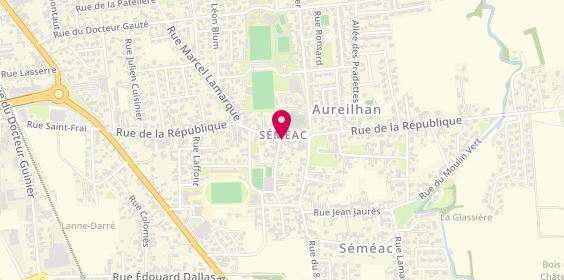 Plan de Pompes Funèbres du Sud - la Maison des Obseques, 41 Rue de la République, 65600 Séméac