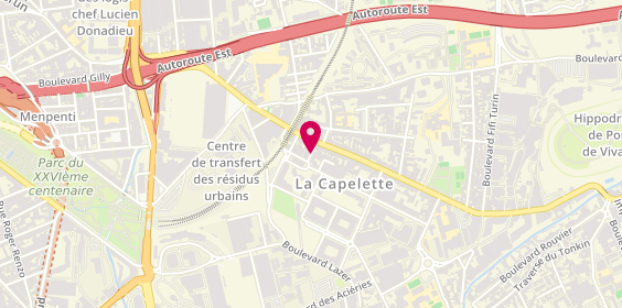 Plan de Centre Funeraire Marseillais-Roc Eclerc, 5 Rue Esquiros, 13010 Marseille