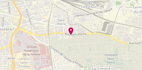 Plan de Pompes funèbres et marbrerie - le Lacydon, 378 Rue Saint-Pierre, 13005 Marseille