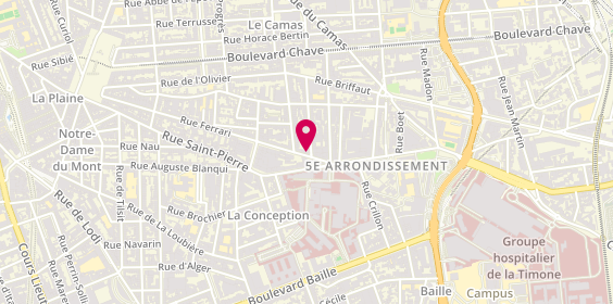 Plan de Pompes Funèbres Européennes - le Choix Funéraire Marseille, 175 Rue Ferrari, 13005 Marseille
