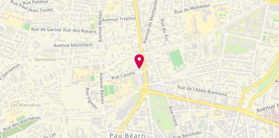 Plan de Le Choix Funeraire, 19 avenue Jean Mermoz, 64000 Pau