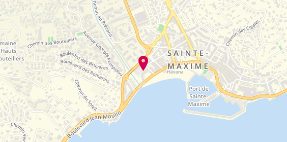 Plan de Pompes Funèbres du Golfe, 4 avenue De Lattre de Tassigny, 83120 Sainte-Maxime