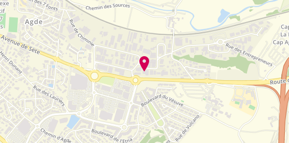 Plan de Pompes Funèbres Roc-Eclerc, 31 Route de Sète, 34300 Agde