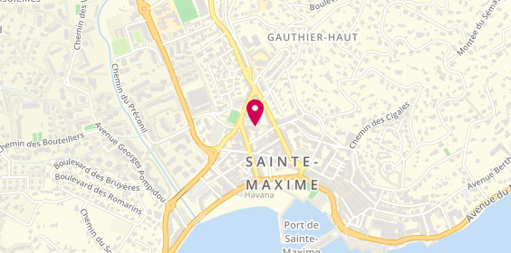 Plan de Pompes Funèbres Maximoises, 53, Avenue Jean Jaurès Bâtiment V3 Résidence Casa Del Mar, 83120 Sainte-Maxime
