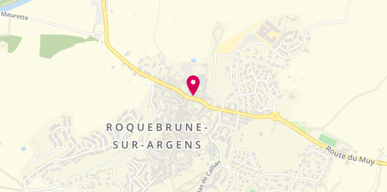 Plan de Pompes Funèbres du Rocher, 9 avenue Gabriel Péri, 83520 Roquebrune-sur-Argens