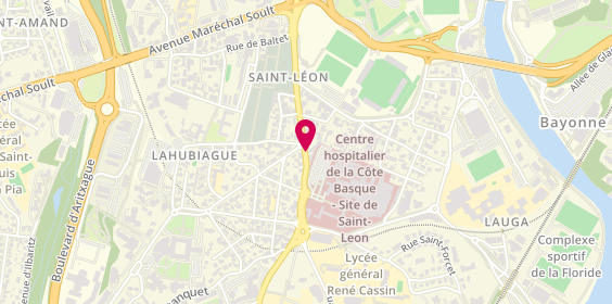 Plan de Pompes Funebres Associes, 7 avenue de l'Interne Jacques Loëb, 64100 Bayonne