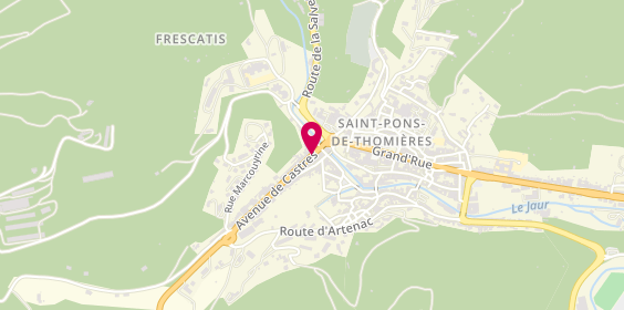 Plan de Pompes Funèbres Roc-Eclerc, 5 Route Castres, 34220 Saint-Pons-de-Thomières