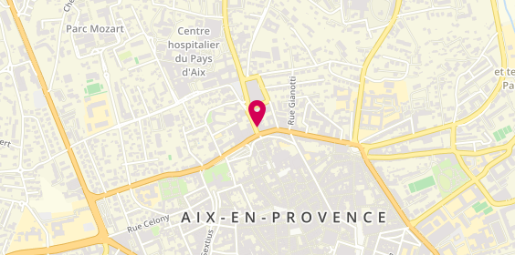 Plan de Pompes Funèbres du Pays Aixois, 4 avenue Pasteur, 13100 Aix-en-Provence