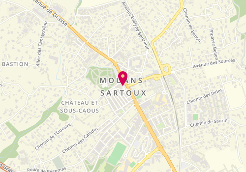 Plan de Service des Pompes Funèbres, Place Général de Gaulle, 06370 Mouans-Sartoux