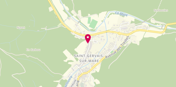 Plan de CHRISTOPHE AMBULANCES BLANCHES, 75 Rue de Castres, 34610 Saint-Gervais-sur-Mare