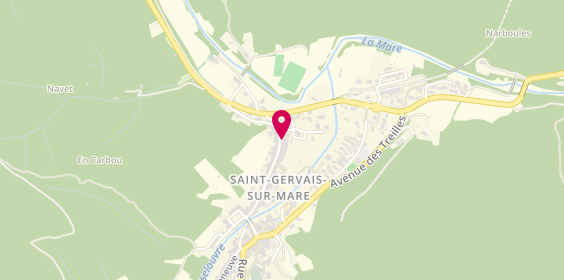 Plan de Pompes Funèbres Christophe, 68 Rue Castres, 34610 Saint-Gervais-sur-Mare