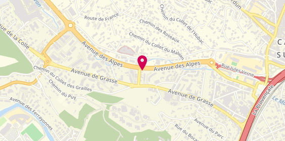 Plan de Pompes funébres de la lumière, 47 avenue des Alpes, 06800 Cagnes-sur-Mer