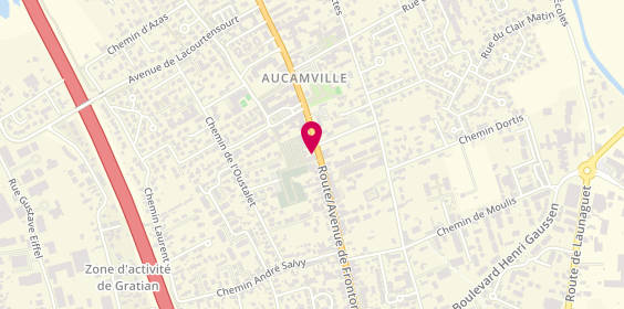 Plan de Pompes Funèbres et Marbrerie BARRUÉ - PFG AUCAMVILLE, 89 Route de Fronton, 31140 Aucamville