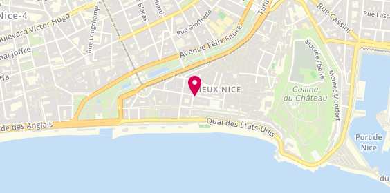 Plan de Pompes Funebres Lamy Trouvain, 17 place du Palais de Justice, 06000 Nice