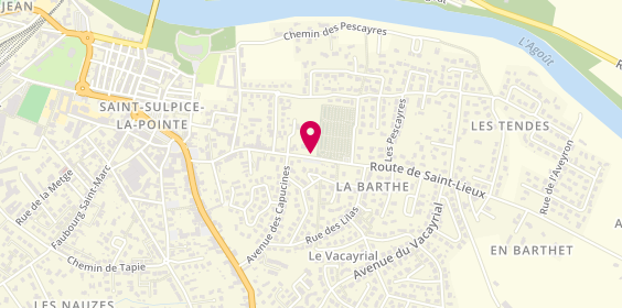 Plan de Pompes Funebres Derro, 391 Faubourg Plaisance, 81370 Saint-Sulpice-la-Pointe