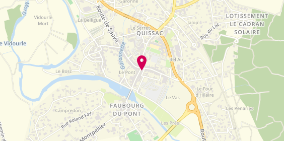 Plan de Pompes Funèbres du Coutach, 5 Rue du Pont, 30260 Quissac
