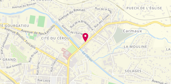Plan de Complexe Funeraire de Carmaux, 9 avenue de Rodez, 81400 Carmaux