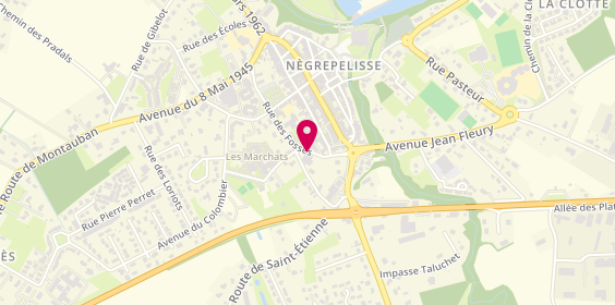 Plan de Pompes Funèbres Lafitte, 350 Rue des Fossés, 82800 Nègrepelisse