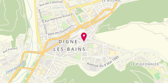 Plan de Pompes Funèbres Générales - Marbrer, 8-10 Rue Grenette, 04000 Digne-les-Bains