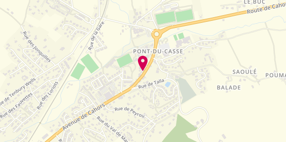 Plan de Marbrerie Pompes Funebres Bolognini, 102 avenue de Cahors, 47480 Pont-du-Casse