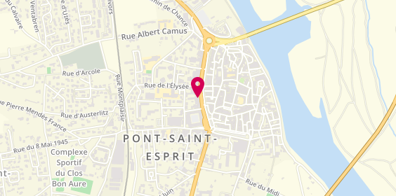 Plan de Pf Valverde Christian, 6 Boul. Gambetta, 30130 Pont-Saint-Esprit