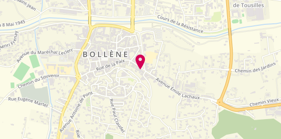 Plan de Pompes Funebres Bollenoises-ets Valverde, 10 place Tournefol, 84500 Bollène