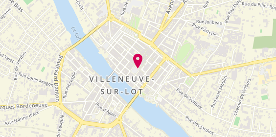 Plan de Pompes Funébres Régionales Villeneuvoises - Dejouy et Fils, 14 place lafayette, 47300 Villeneuve-sur-Lot