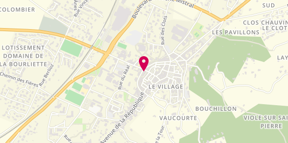 Plan de Pompes Funèbres et Marbrerie Chazel Martin, 87 Avenue République, 26270 Loriol-sur-Drôme
