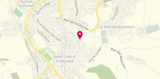 Plan de Ets Barrandon-Ladevie, 6 Avenue du Malzieu, 48200 Saint-Chély-d'Apcher