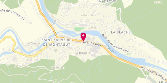 Plan de Court Roger, Grande Rue, 07190 Saint-Sauveur-de-Montagut