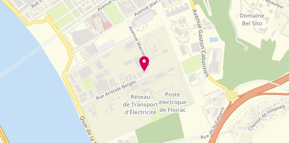Plan de Pompes Funèbres et Marbrerie Bordel, 33 Rue Aristide Berges, 33270 Floirac