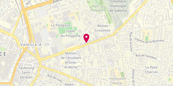 Plan de Le Choix Funéraire, 121 avenue de Romans, 26000 Valence