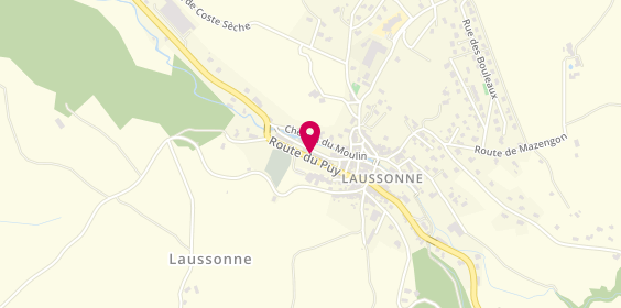 Plan de Pompes funèbres habouzit, 14 Route du Puy, 43150 Laussonne