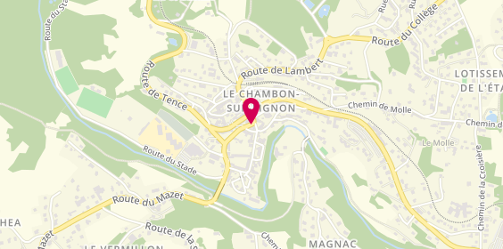 Plan de Astor Pompes Funebres, 3 Route du Mazet, 43400 Le Chambon-sur-Lignon