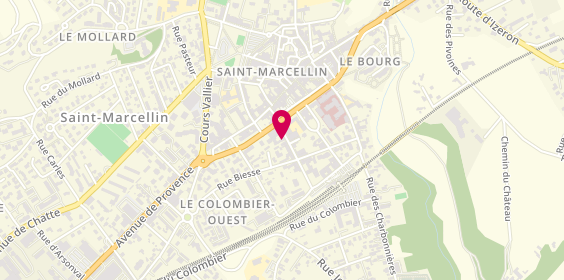 Plan de Pompes Funèbres et Marbrerie Carmona, 8 Rue Aymard Durivail, 38160 Saint-Marcellin