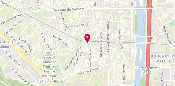 Plan de Pompes funèbres PFG FONTAINE, 1 Rue Jean Bocq, 38600 Fontaine