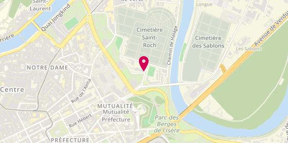 Plan de Pompes Funebres Vizilloises, 4 Avenue Saint Roch, 38000 Grenoble