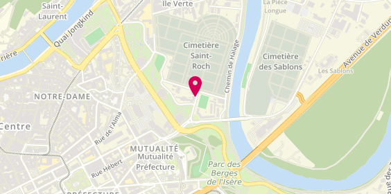 Plan de Marbrerie M. PAUL, 2 avenue Saint-Roch, 38000 Grenoble