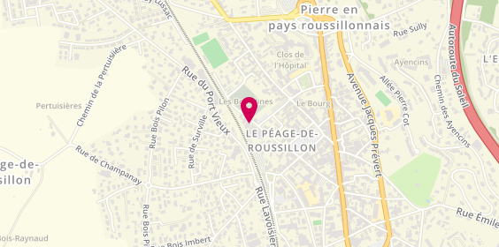 Plan de Pompes Funèbres Alain Besset, 14 Rue du Stade, 38550 Le Péage-de-Roussillon