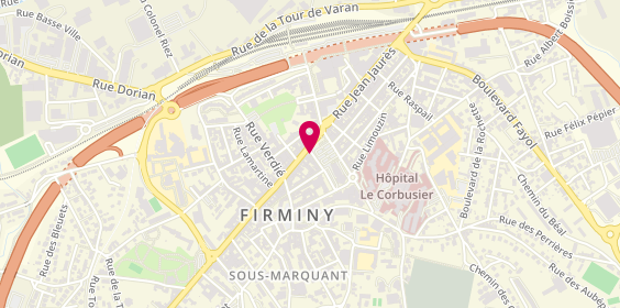 Plan de Pompes funèbres PFG FIRMINY, 3 place du Breuil, 42700 Firminy