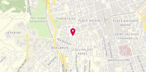 Plan de Pompes Funèbres musulmanes Nabil, 17 Rue Beaubrun, 42000 Saint-Étienne