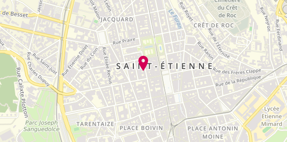 Plan de POMPES FUNEBRES Jean-Louis RIVOIRE, 10 Rue de la Résistance, 42000 Saint-Étienne