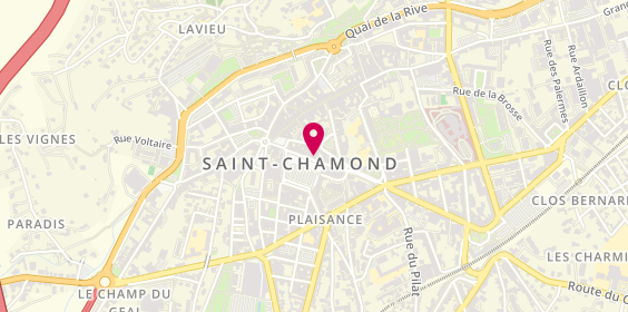 Plan de Pompes Funèbres St Chamond, 11 Place Liberté, 42400 Saint-Chamond