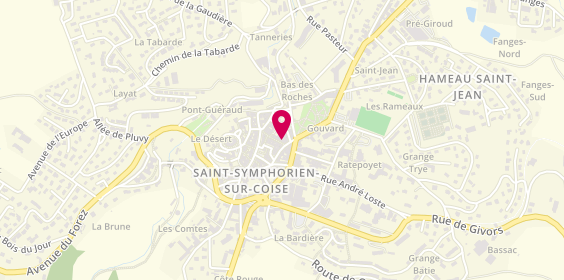 Plan de Pompes Funèbres St Nicolas, 84 Grande Rue, 69590 Saint-Symphorien-sur-Coise